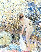 Frieseke, Frederick Carl Cherry Blossoms USA oil painting artist